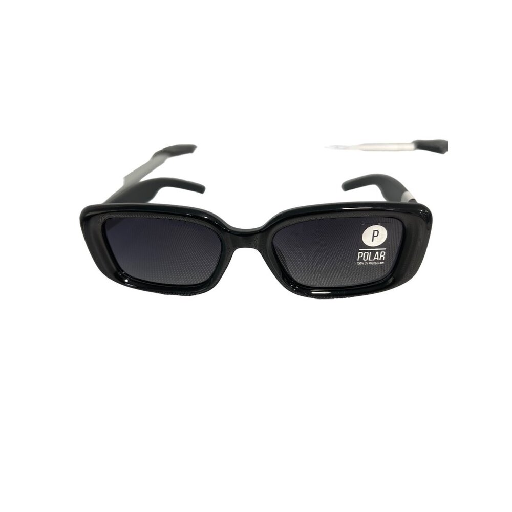 Kreedom Polarized Sunglasses Rectangular Frame UV Protection Black Fashion NEW